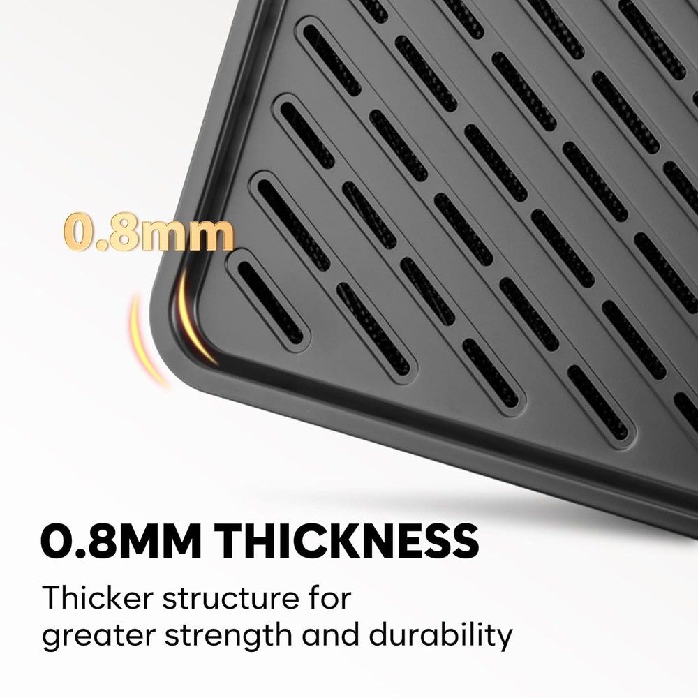 2 Pack Half Sheet Pan with Cooling Sheet+Wire Rack, + Rack