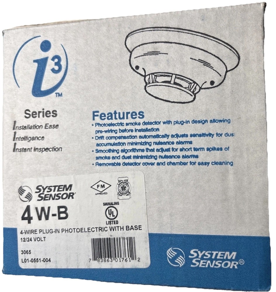 System Sensor 4W-B Smoke Detector 4-Wire-SAME DAY SHIPPING