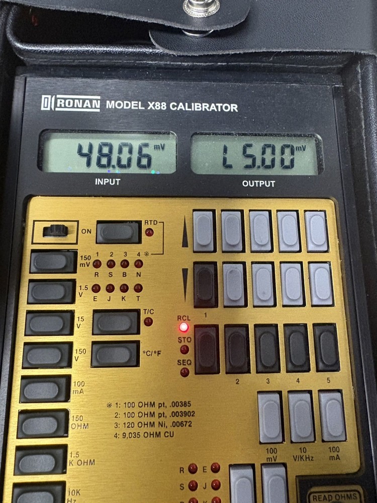 Ronan X88 Calibrator With Case Leads and manual