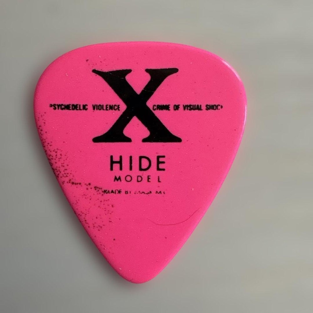 HIDE model pick signed pink from around 1990