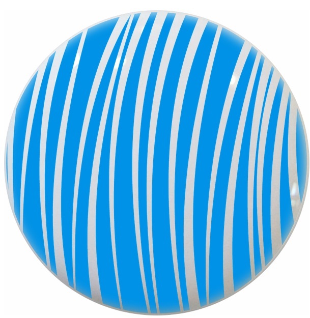 BLUE Drizzle Design DRAWER Pull KNOB