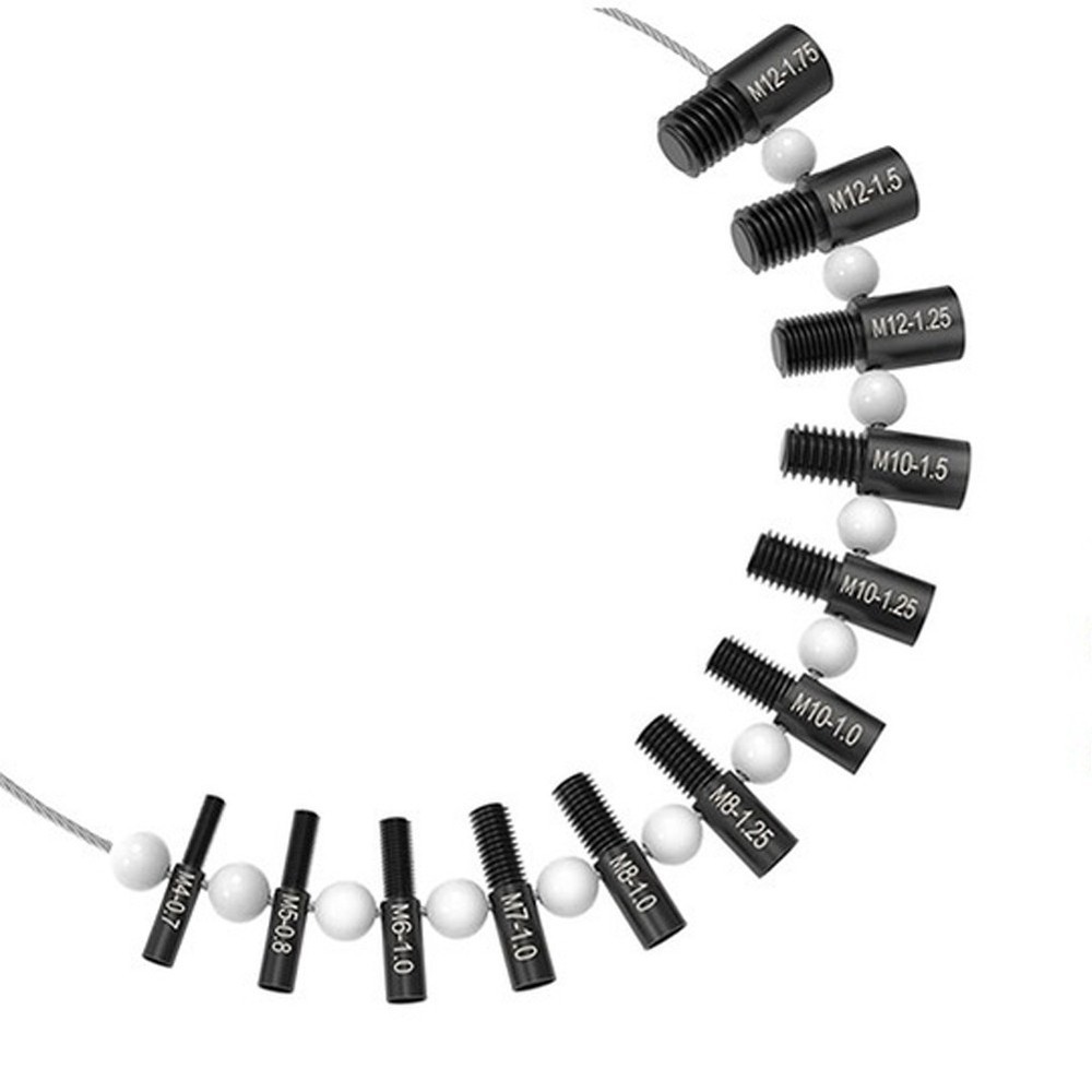Thread Size Identifier 26 Piece Set for Nuts Bolts Accurate Measurement Tools