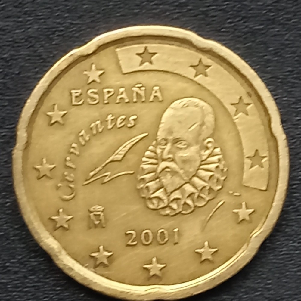 20 cent euro 2001 spain error minting