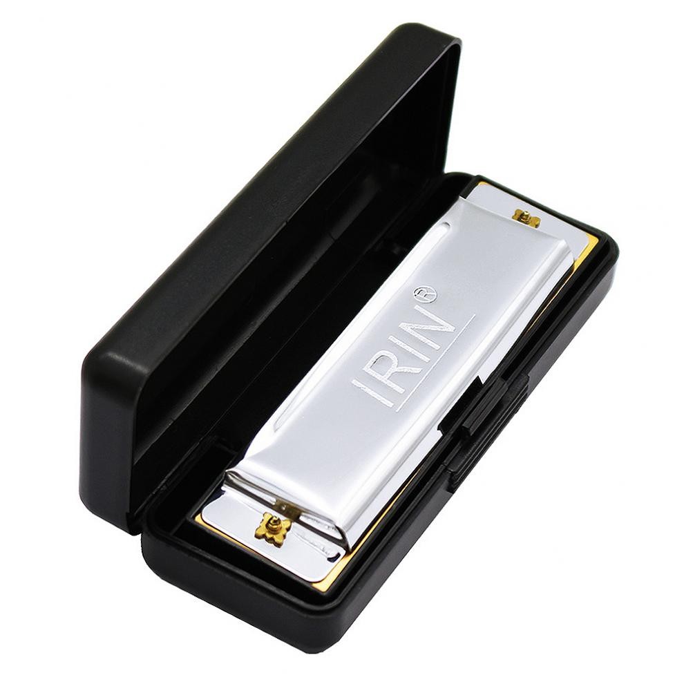 Harmonica for Students Beginners 10 Hole Diatonic Harmonica Key of C, Silver