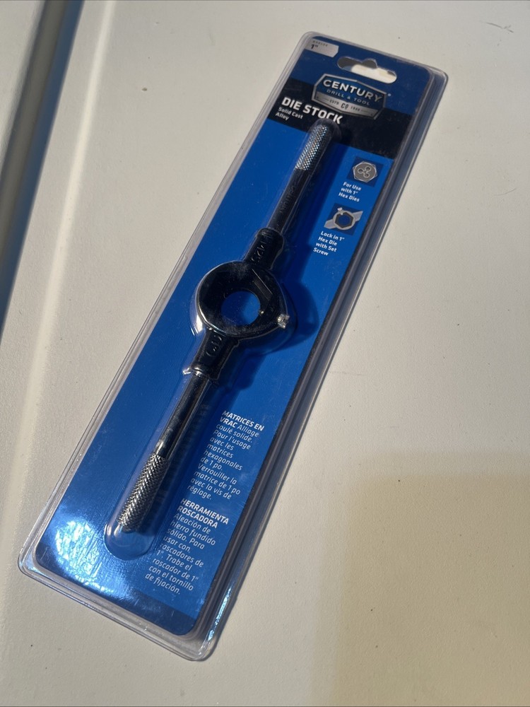 Century Drill & Tool 2-Piece 1" Solid Die Stock Set
