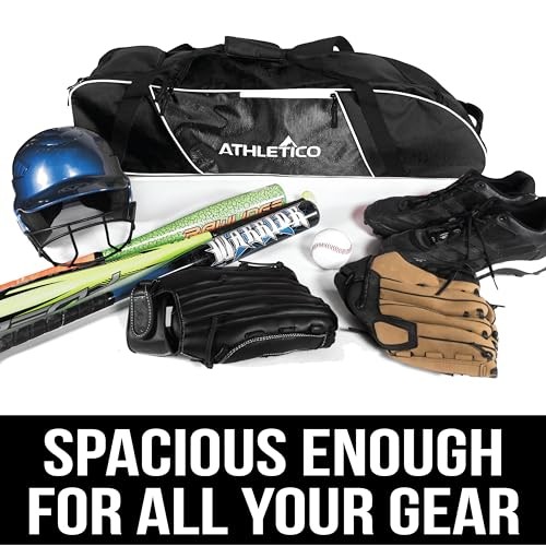 Rolling Baseball Bag Black