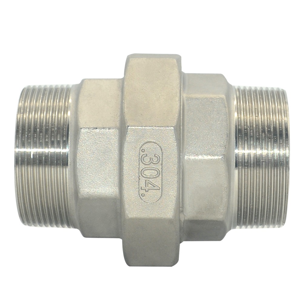 2" in inch NPT male thread Union split Coupling Pipe Fitting stainless steel 304