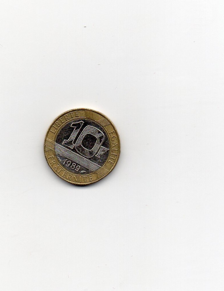 1989 French 10 Franc Coin
