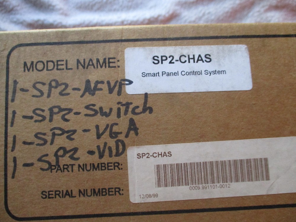 SP Controls Smart Panel Small Projector Controller SP2-CHAS Black LIGHTS UP