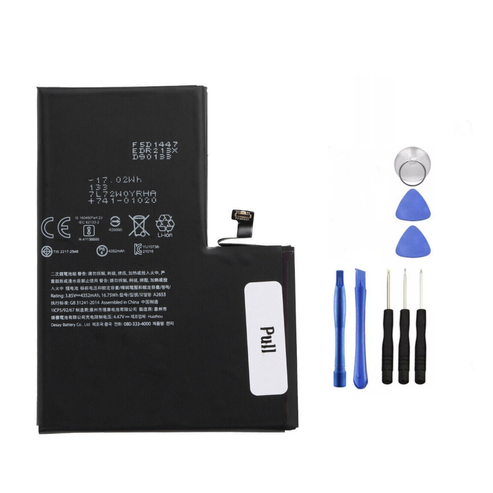 For Apple iPhone 13 Pro Max Battery Internal Replacement 4352mAh + Tool Adhesive