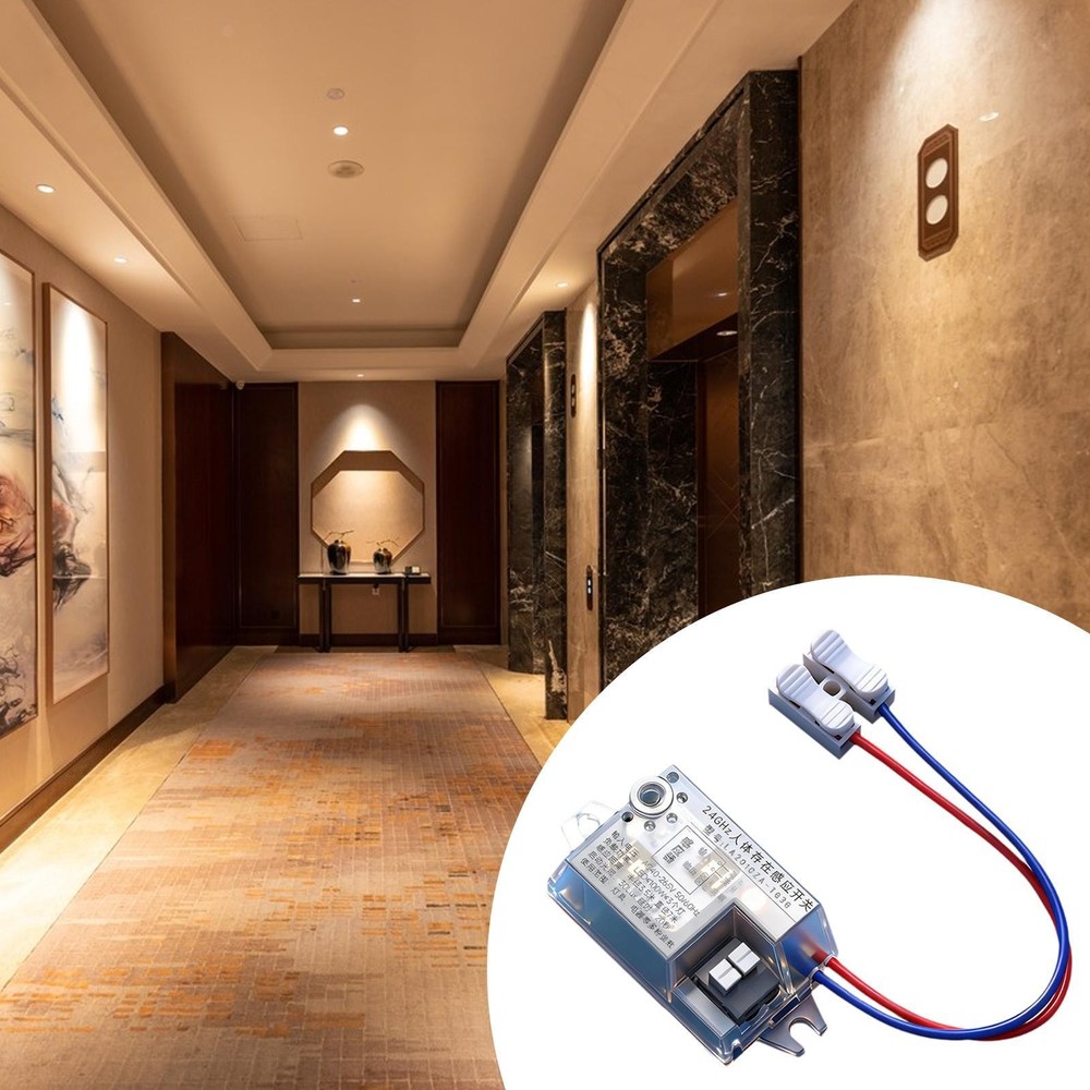 Human Presence Detection Motion Switch 100W Multifunctional , No Wiring Terminal
