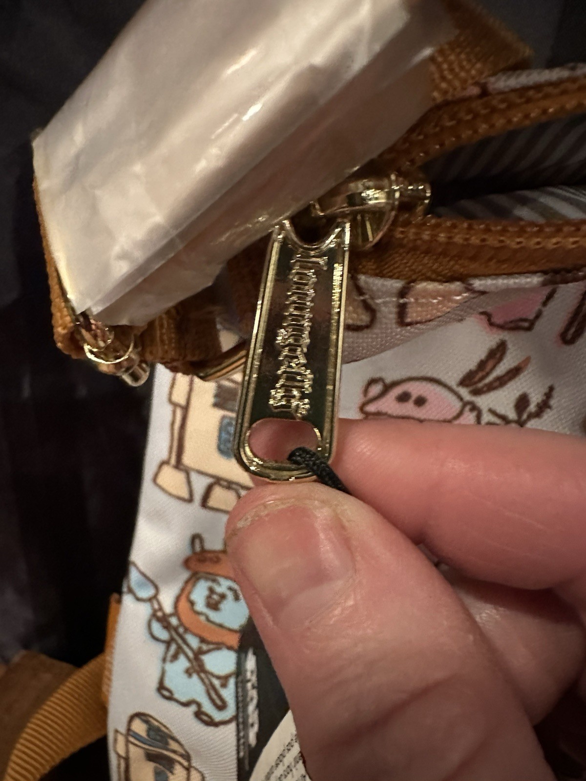 Loungefly Star Wars Pastel Ewok All Over Print Crossbody Bag NWT Nylon Bag