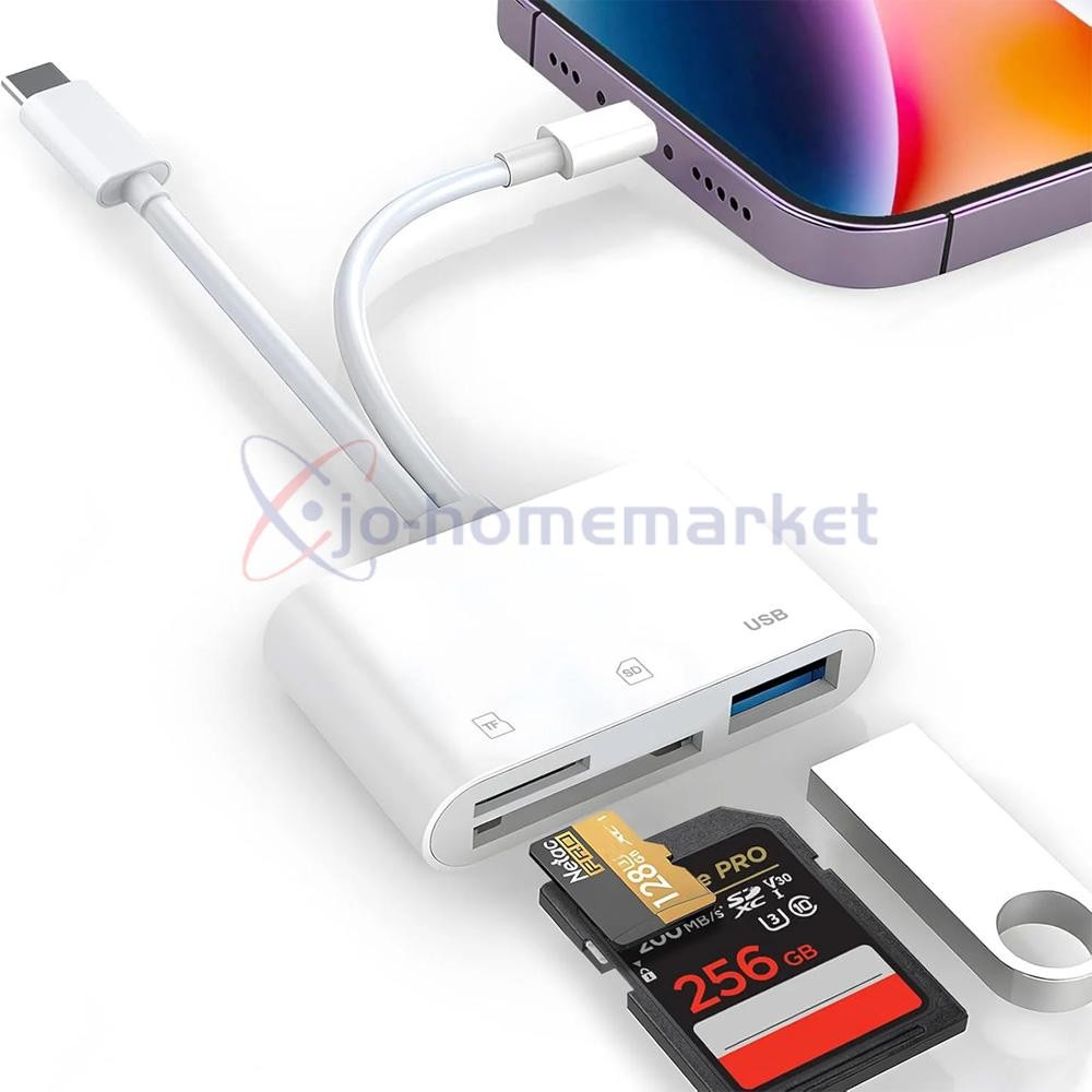 3 in 1 Memory Card Reader USB 3.0 OTG Adapter SD Card Reader For iPhone / iPad