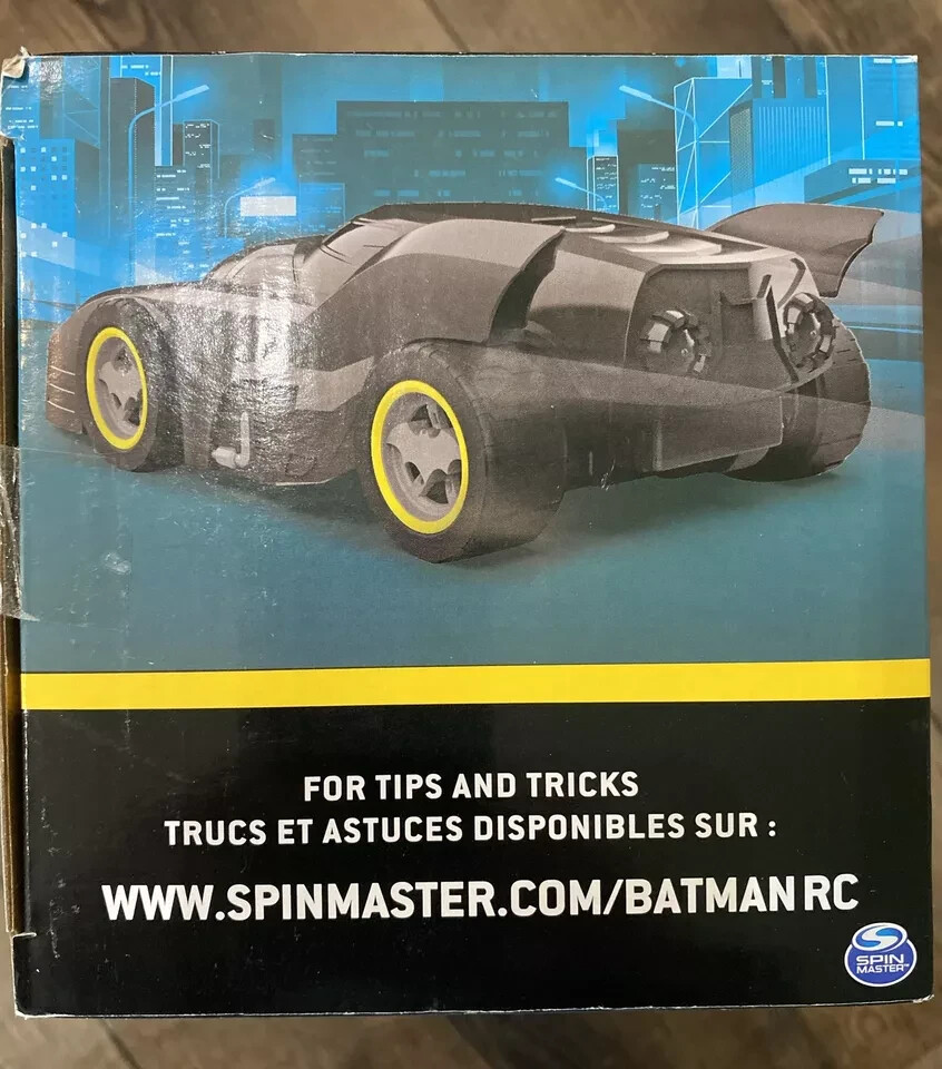 Batman Rc Batmobile Remote Control Car Complete By Spinmaster DC Toy Fast Ship