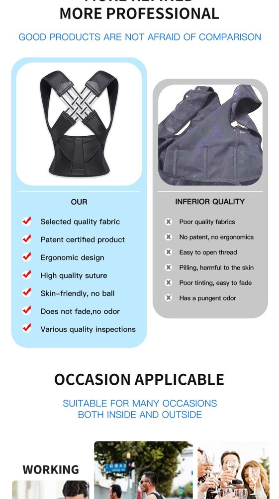 Posture corrector for back shoulder back support Women And Men