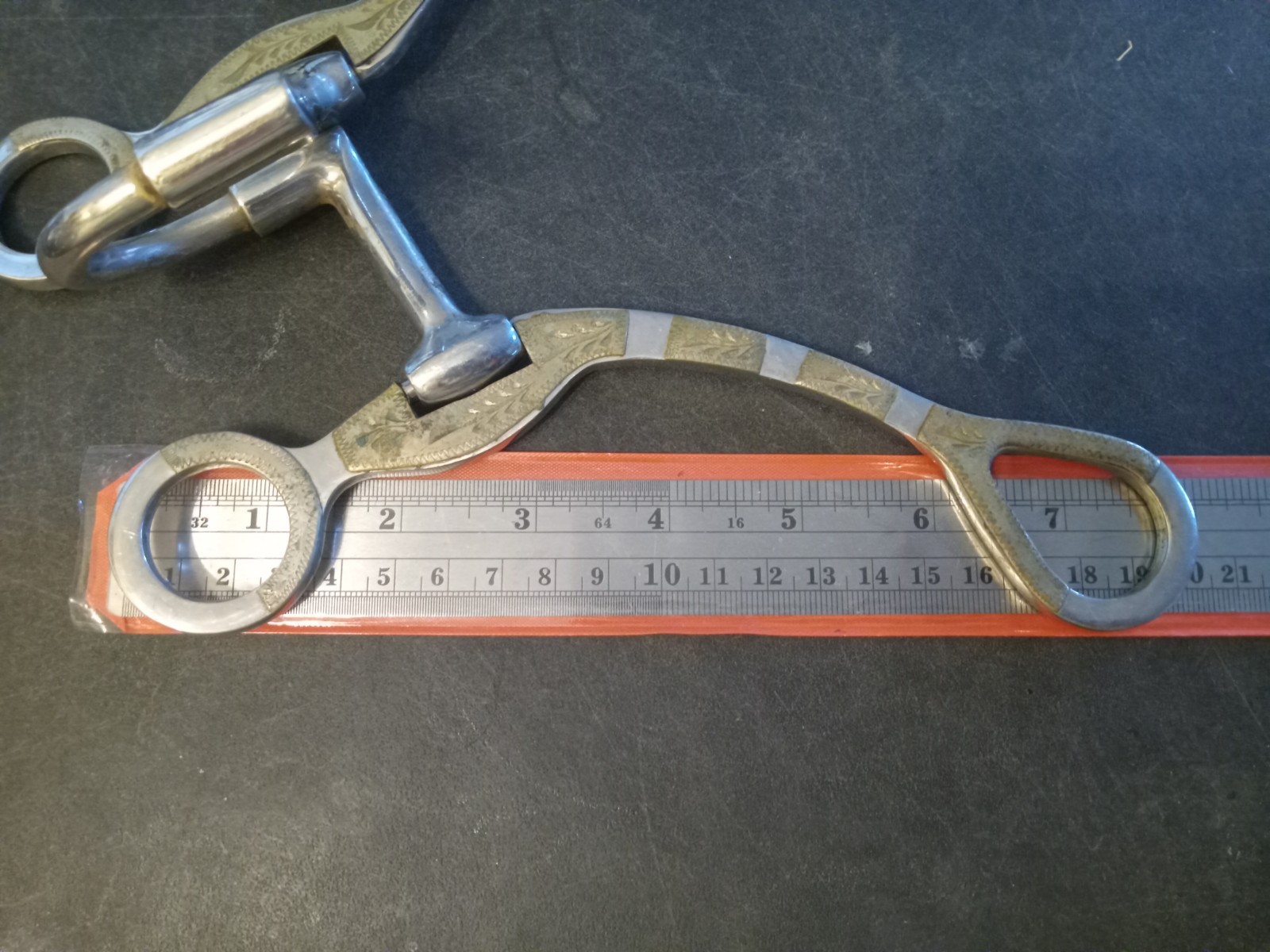 used correction bit 5 1/4 in mouth stainless silver