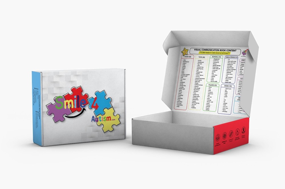 Small Real Visual Communication Book ADHD-Autism Picture Exchange Learning Tool