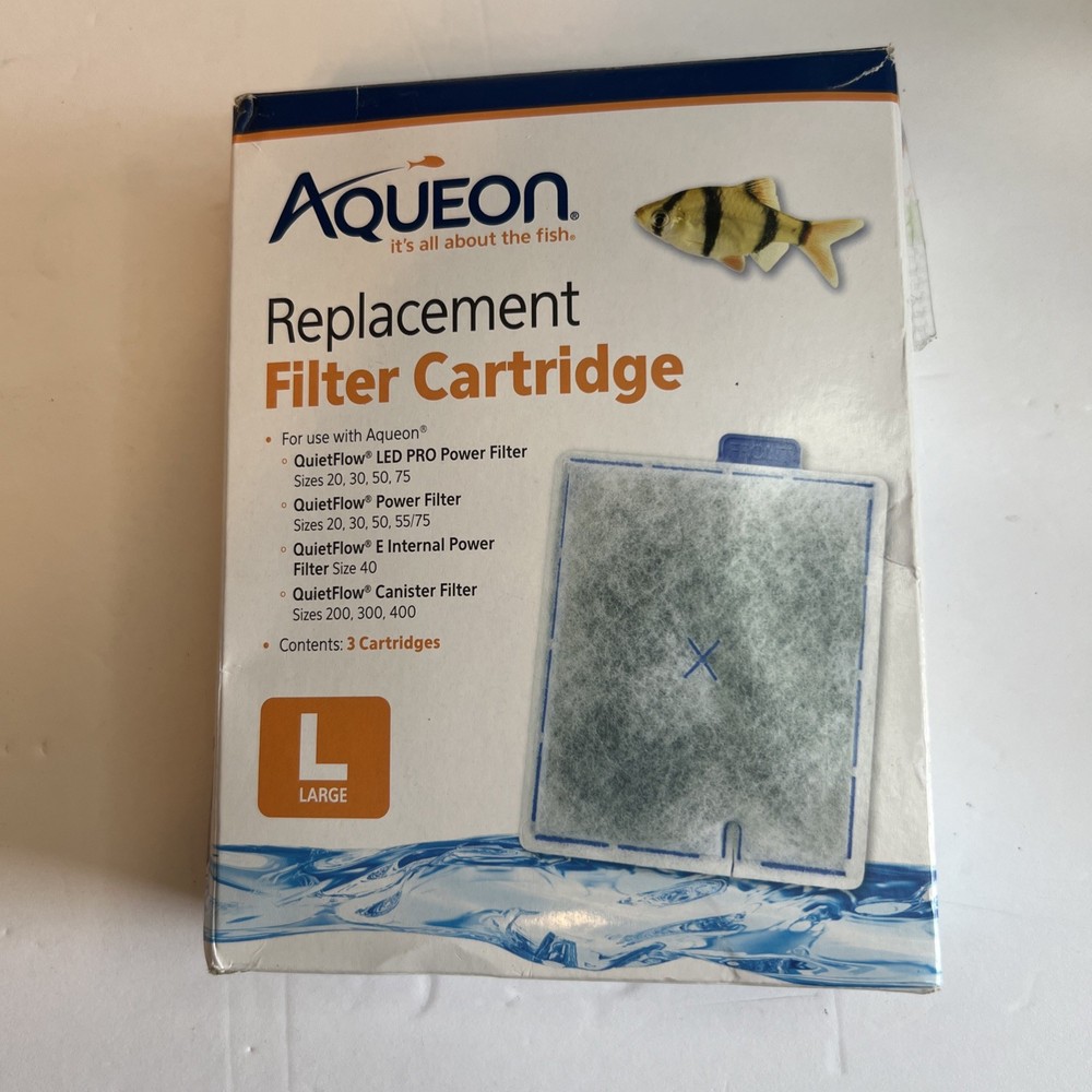 Aqueon Replacement Filter Cartridges LARGE 3 Pack