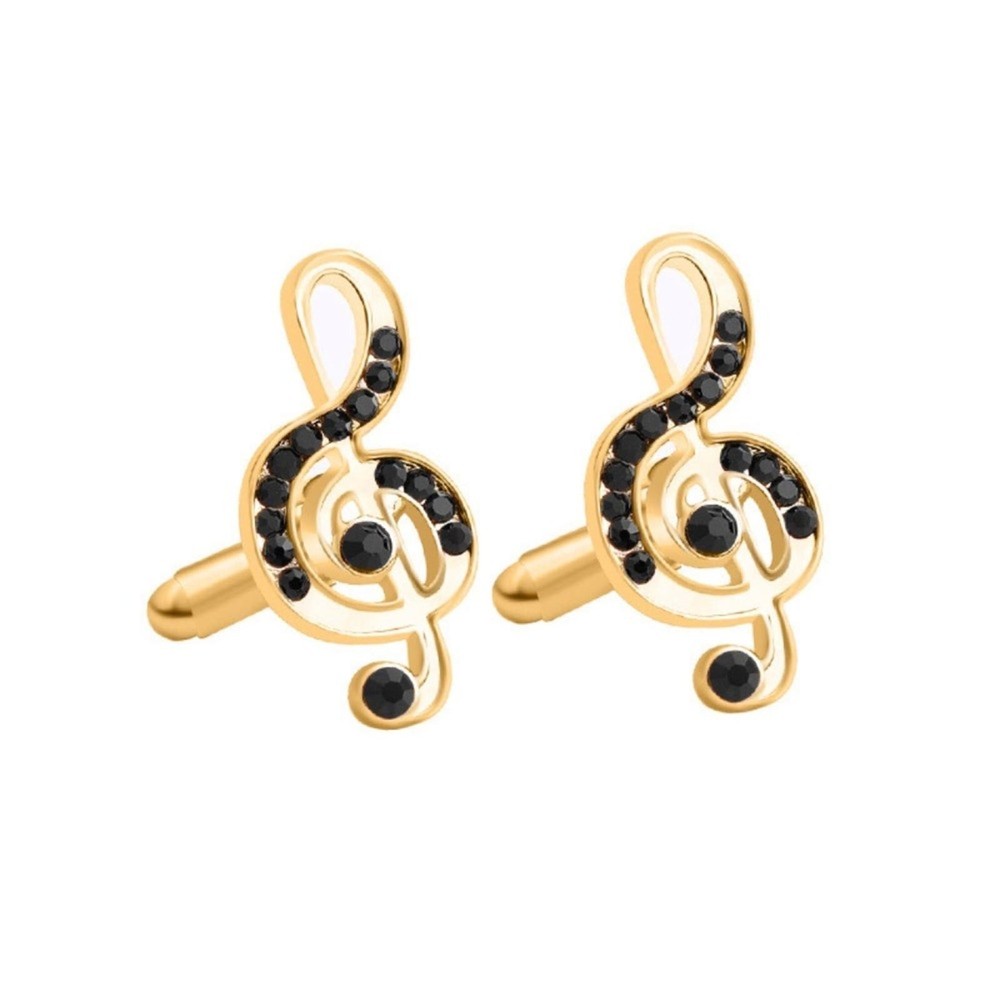 Gold Treble Clef Cufflinks