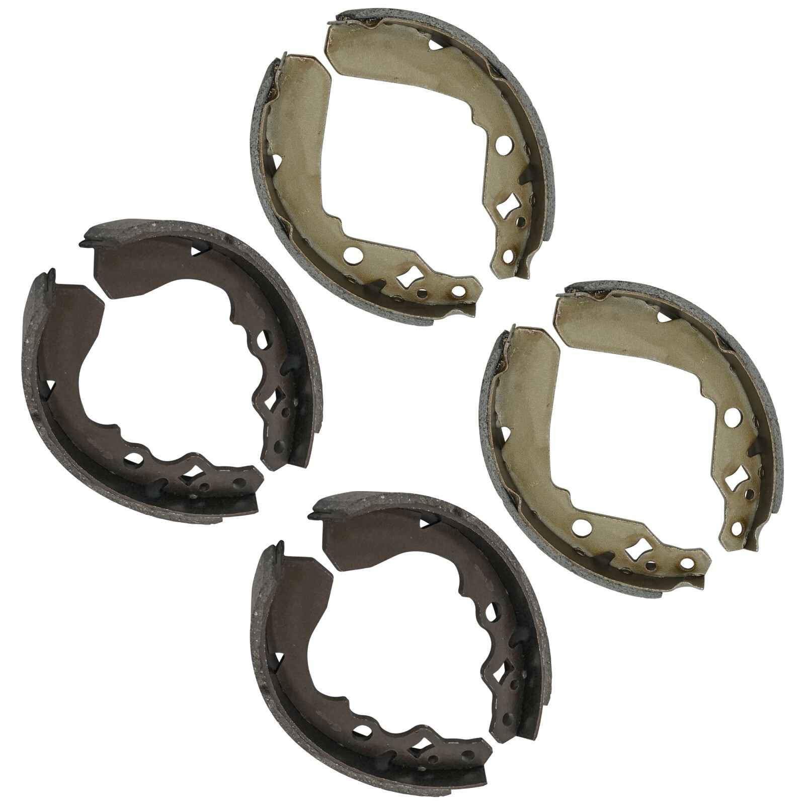 Caltric Rear And Front Brake Shoes For Kawasaki Mule SX KAF400 2017-2023