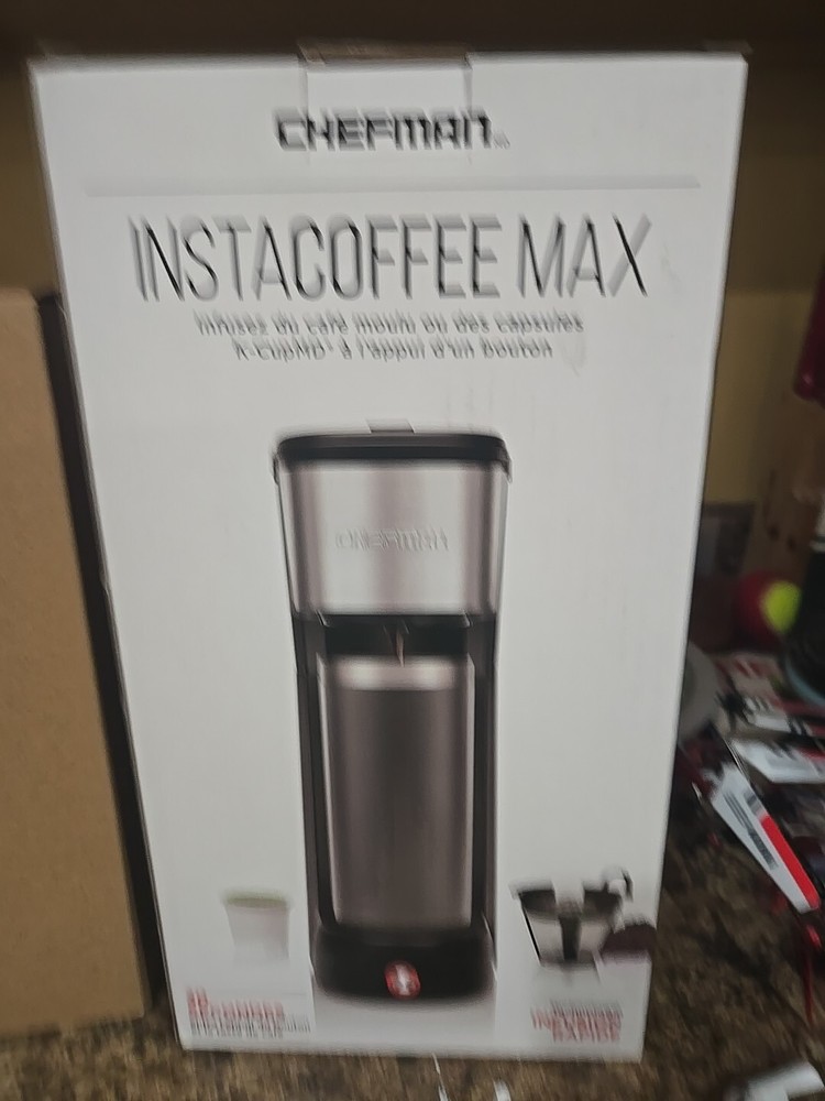 Brand New InstaCoffee Max Coffee Maker Chefman + FREEBIES