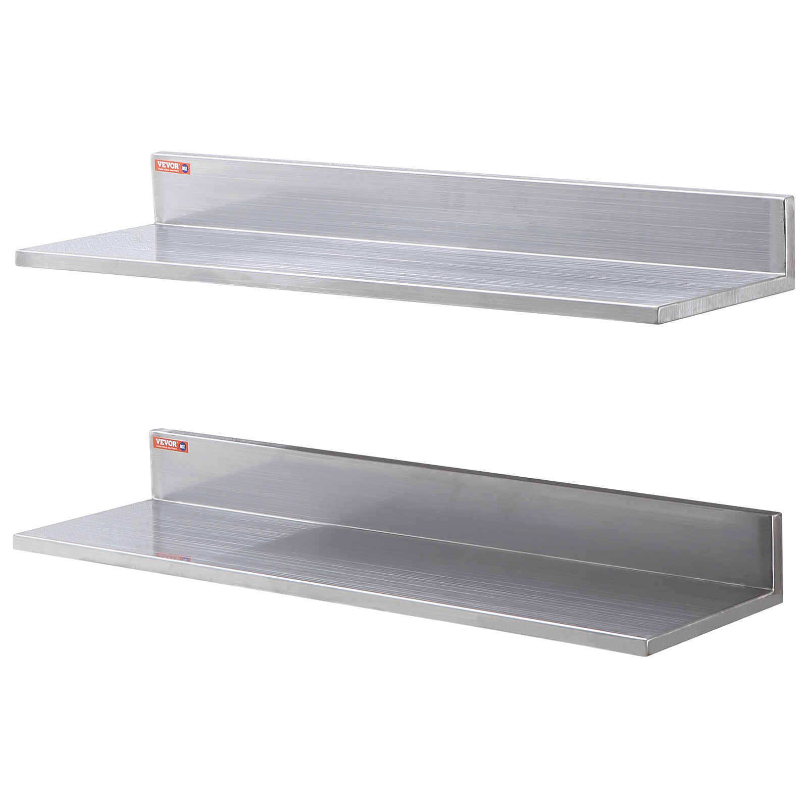 2PCS 30" x 8.6" Stainless Steel Wall Mounted Shelf Kitchen Restaurant Shelving