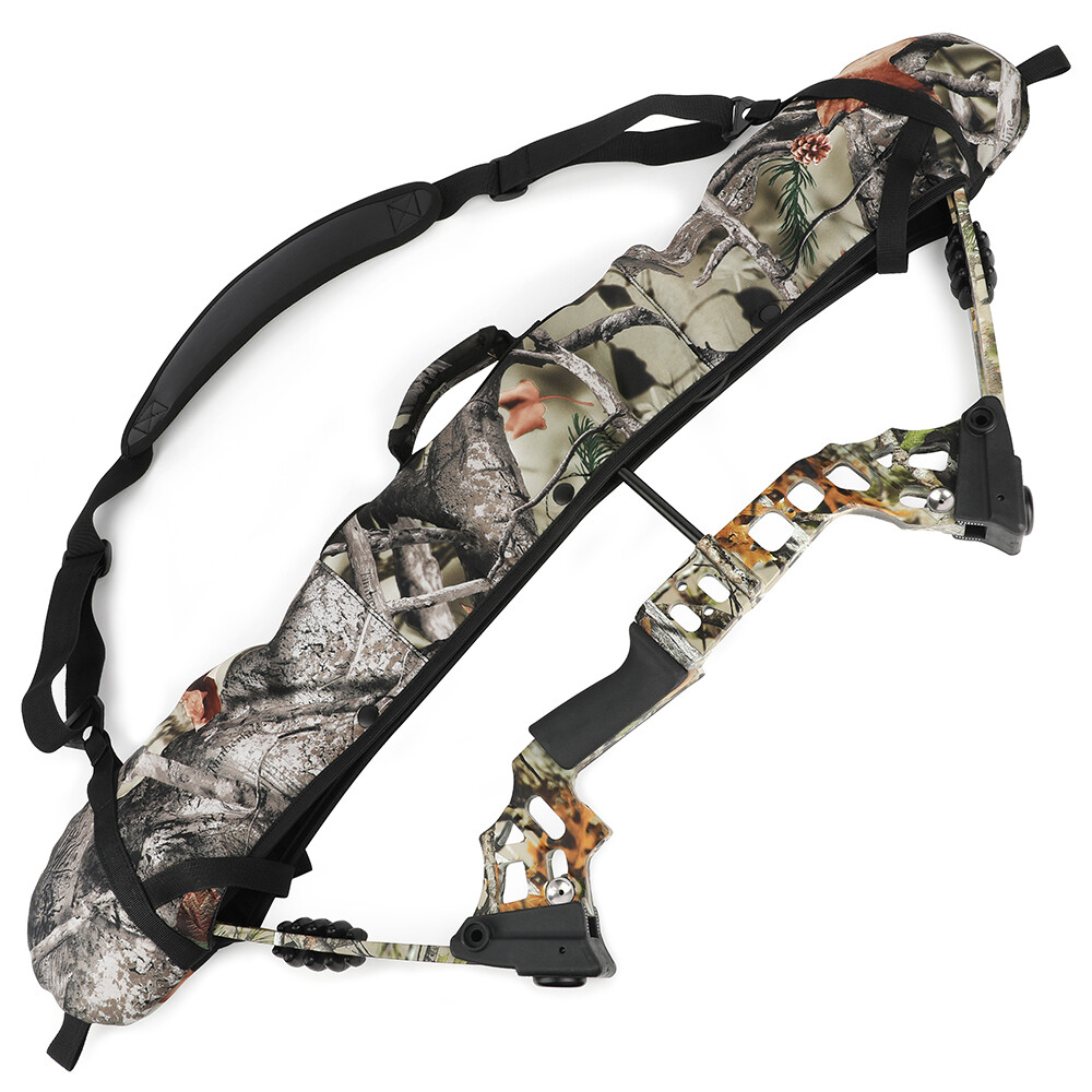 Compound Bow Sling Bag Cams Protector Strap Holder Case Shoulder Archery Hunting