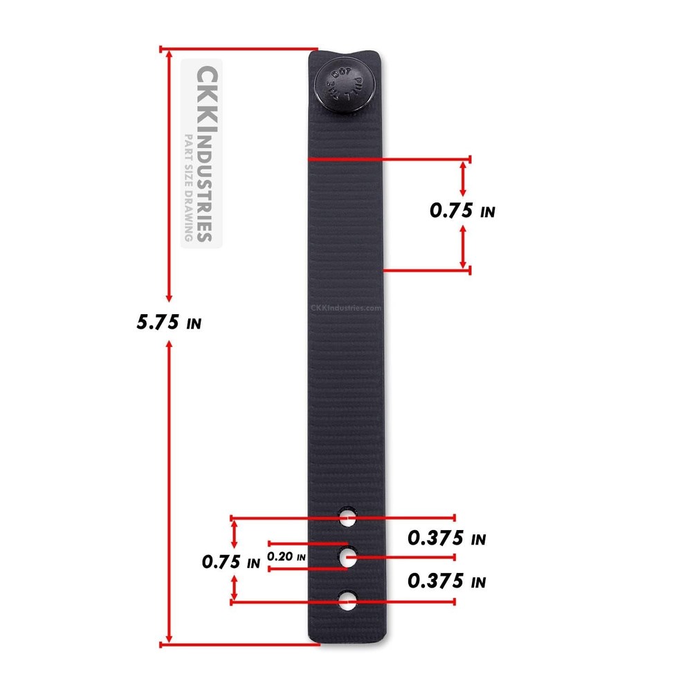 IWB Soft Belt Loops - w/Heavy Duty Rubberized Nylon Pull-The-Dot Security Sna...