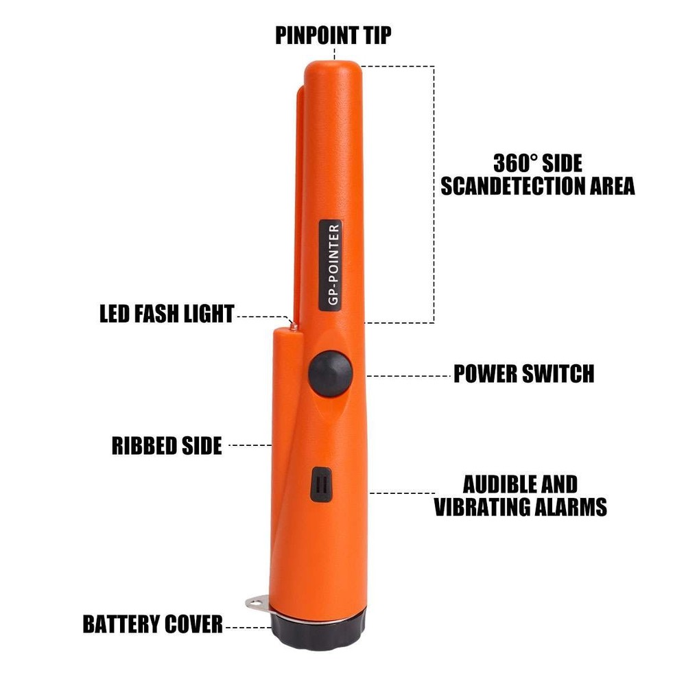 Metal Detector HandHeld Pro Pinpointer Pointer Probe Waterproof Sensitive Tester