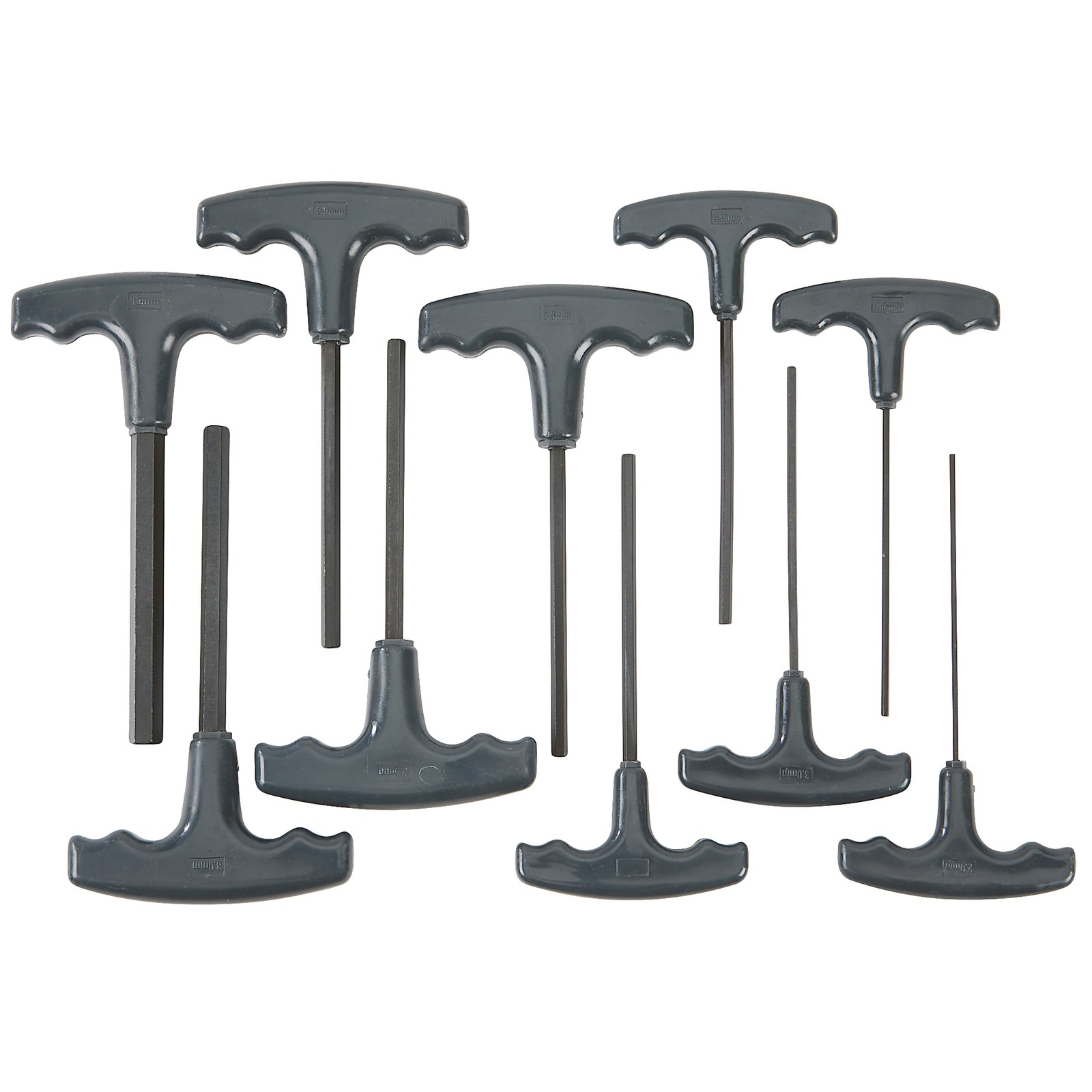 Ironton 10-Pc. Metric T-Handle Hex Key Set