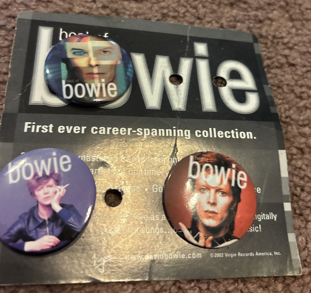 David Bowie 3 Button Collection First Ever Career Spanning Collection Virgin