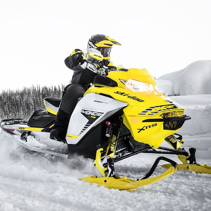 Ski-Doo Yellow & Black Bombardier Shock Protector Covers Snowmobile (Set 2) NEW