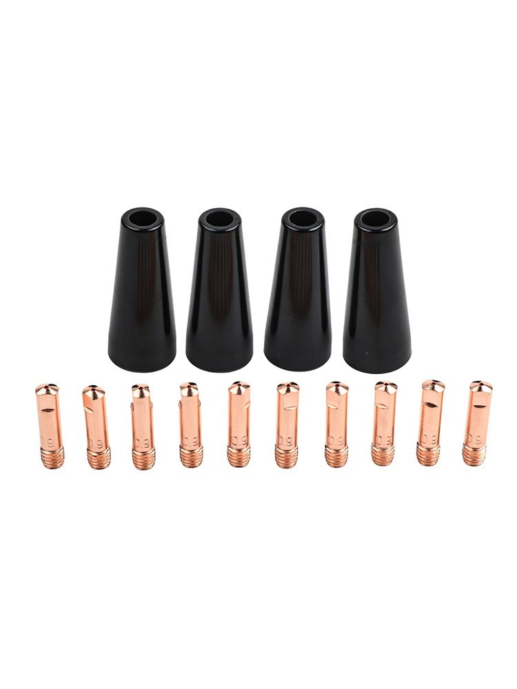 Welding Nozzle Tips Kit for MIG Machines with 10 Copper Conductive Tips