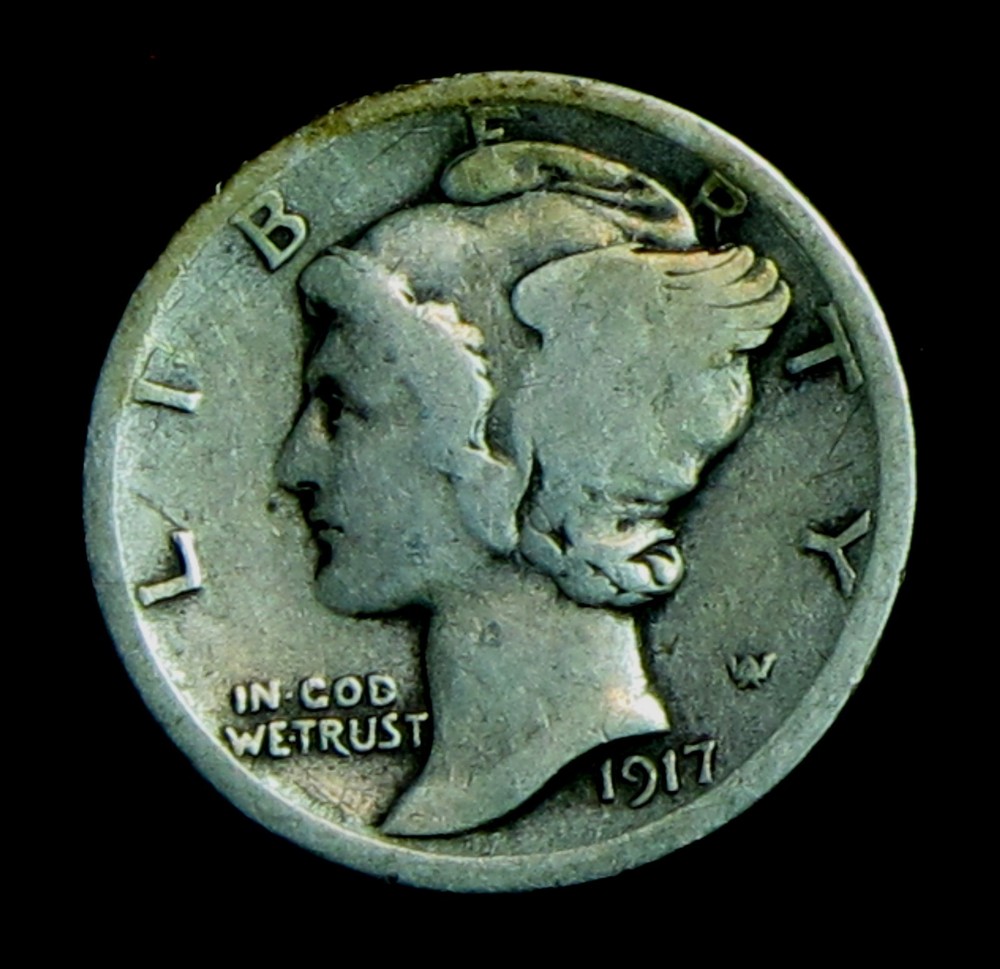 1917 Mercury Silver Dime (T200)