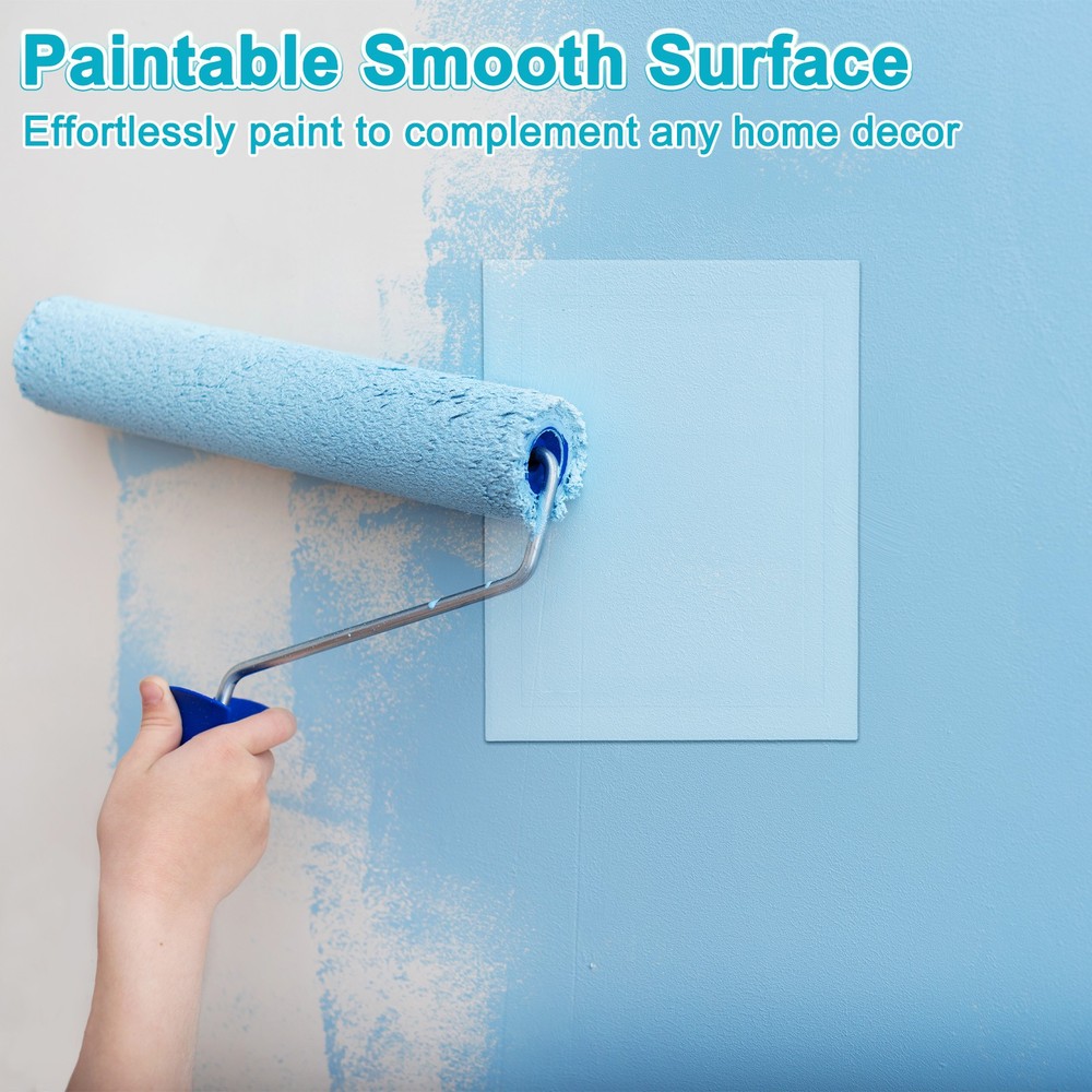 1-Pack Access Panel for Drywall, 5.7x8" Plastic Self Adhesive Cover [White]