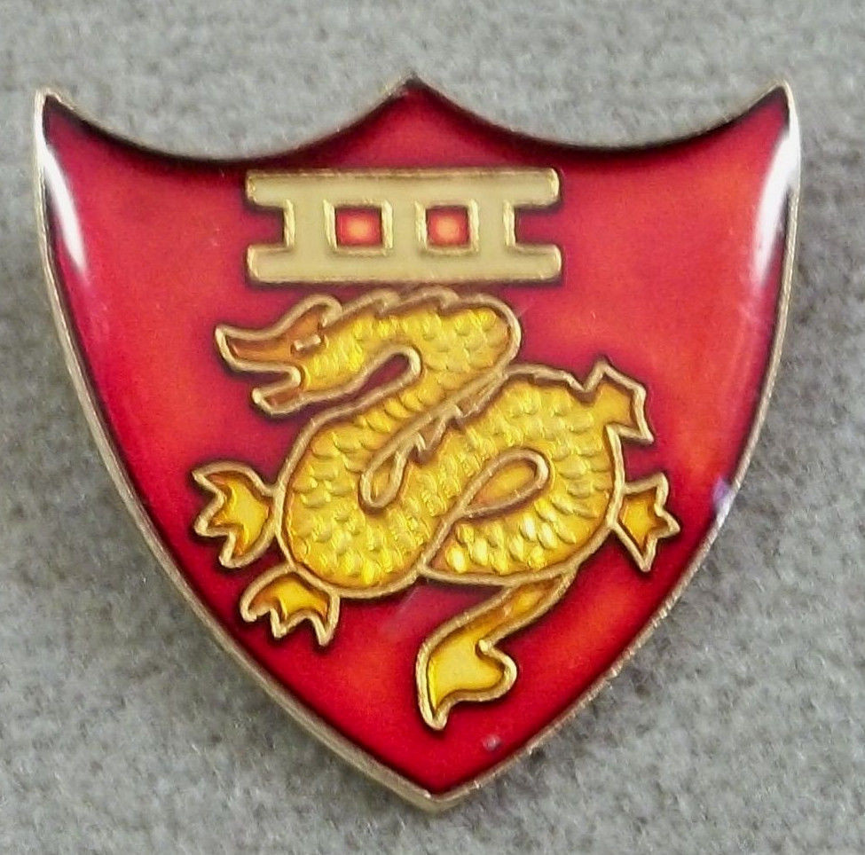 US Marine Corps 3rd Amphibious Corps Pin / Clutchback / Style C