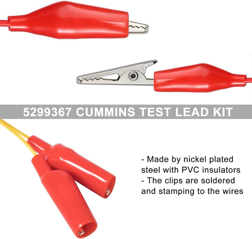 For Cummins Electrical Test Lead Kit 5299367 Testers Wire Connectors Cables Set
