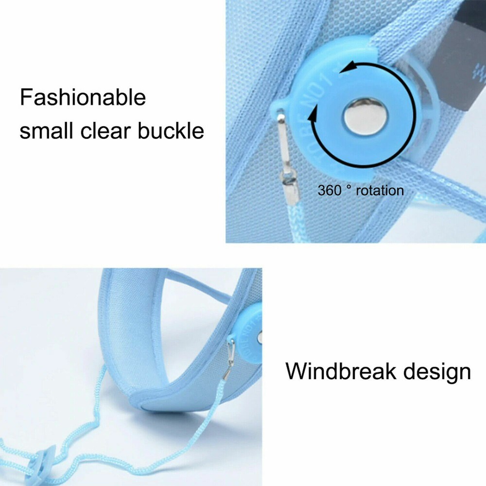 4 Pack Adjustable & Reusable Flip Up Face Shield Visor, up & down movement.