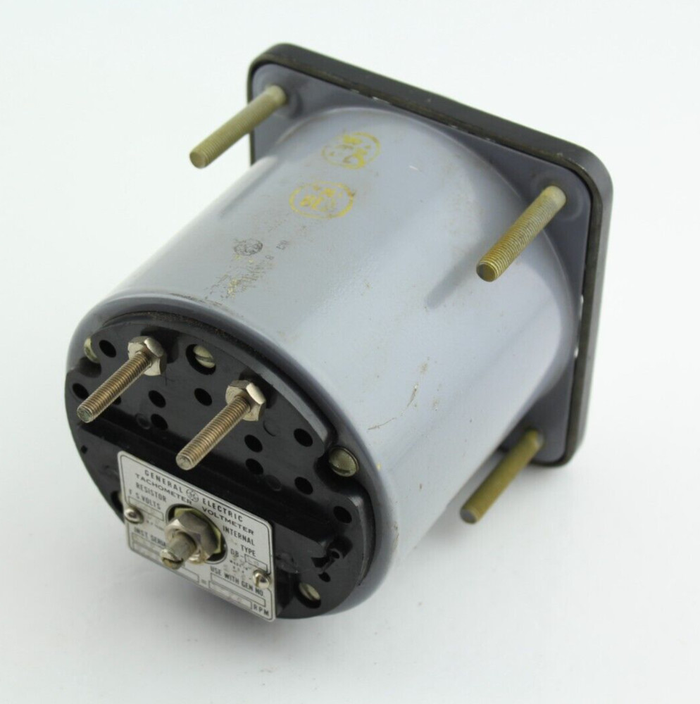 NOS Qty 1 GE Type DB-18SYU Panel Meter Tachometer Voltmeter Degrees Per Second