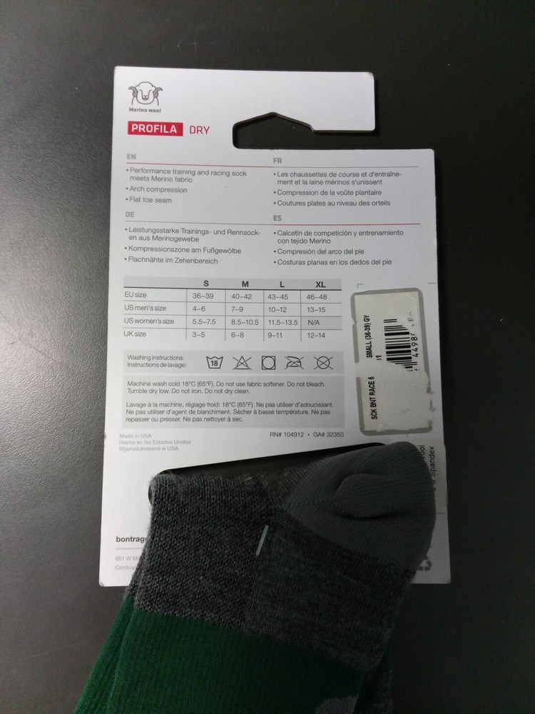 Bontrager Race 5" Wool Socks - Small