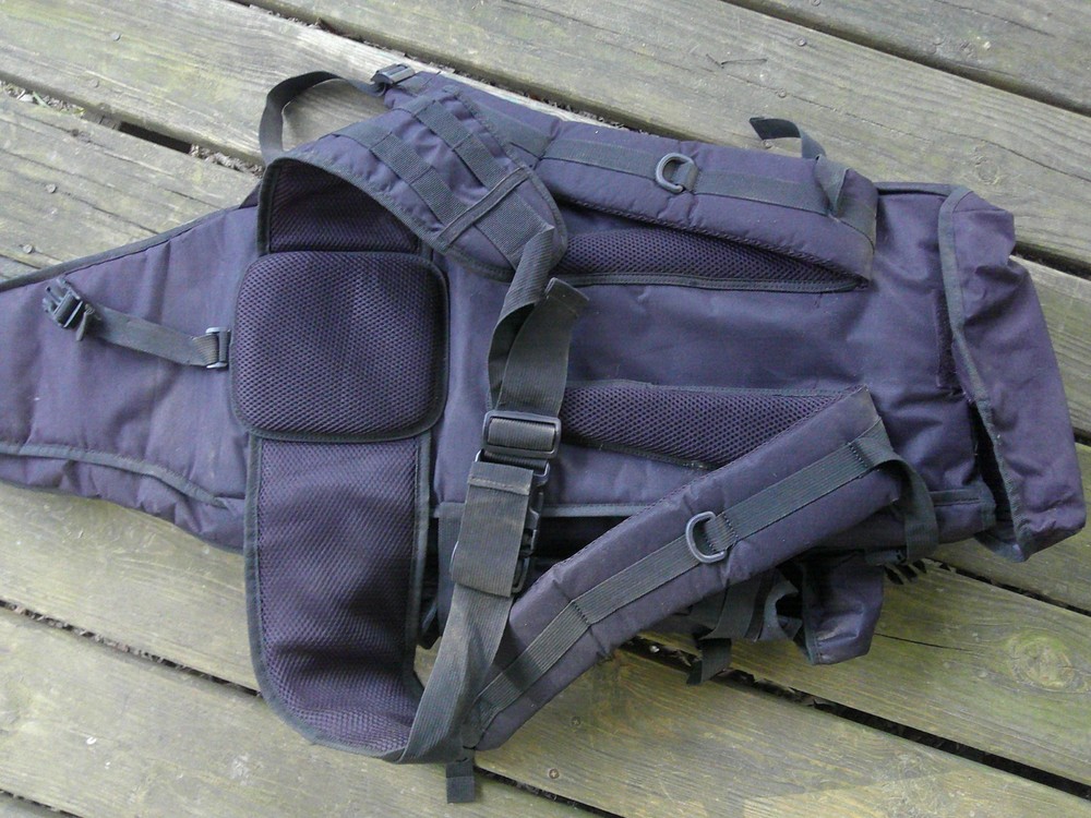 Paintball Rifle Backpack ~ Black Canvas ~ Large ~ Paintball Accessories