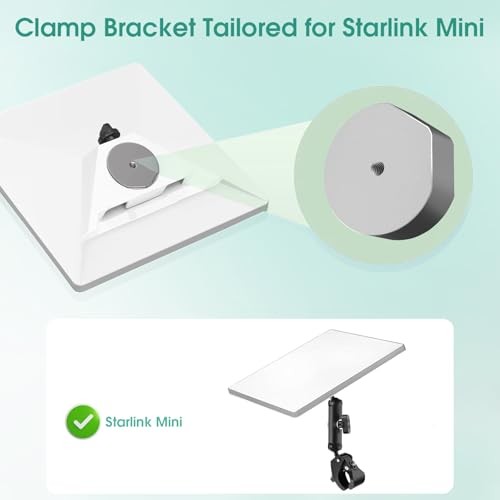 Starlink Mini Mount, Adjustable Clamp for Starlink Mini, Compatible with