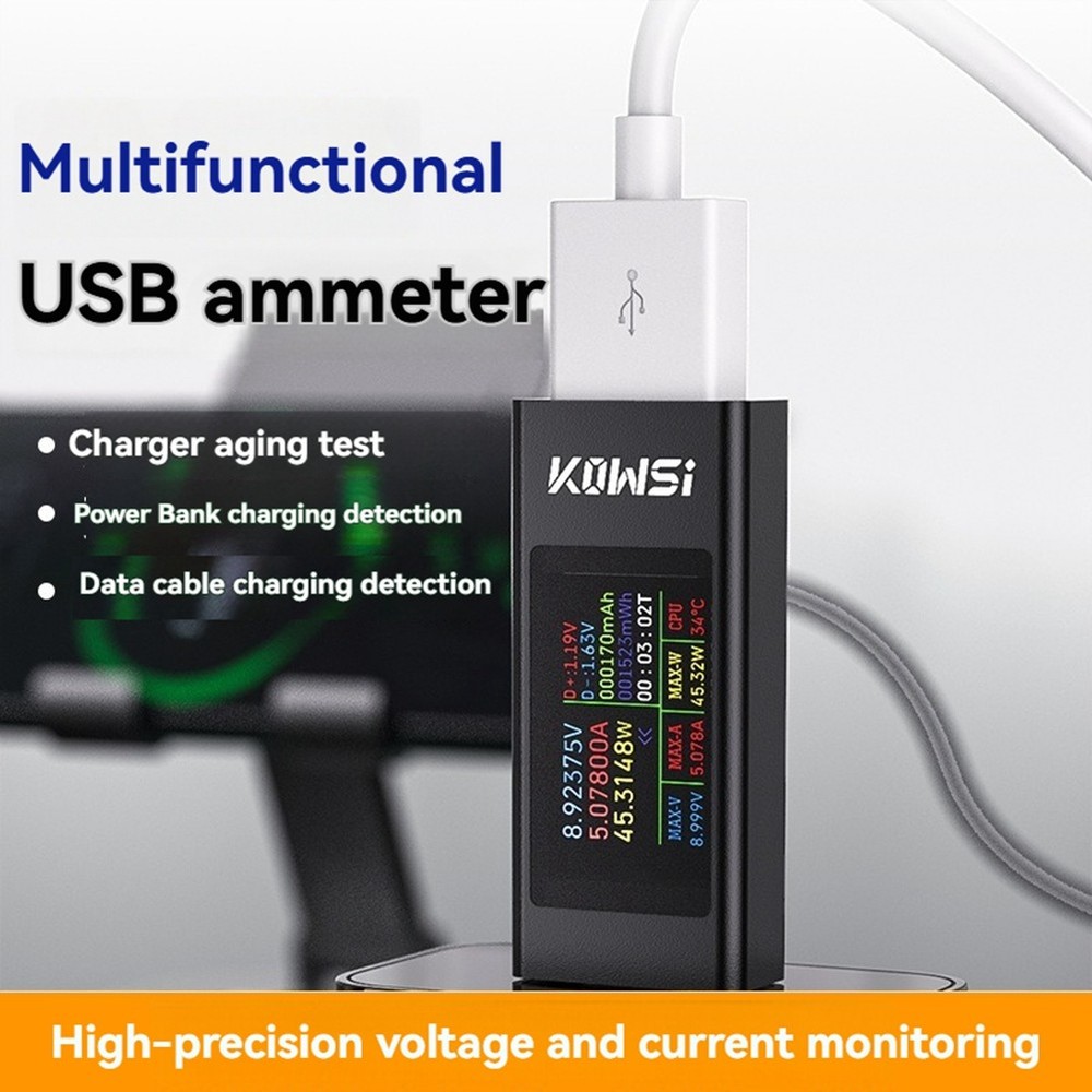 USB Ammeter Multifunction Digital Display DC Voltage Ammeter 3571
