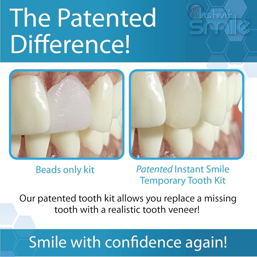 Complete Your Smile Temporary Tooth Replacement Kit - Replace a Missing Tooth...