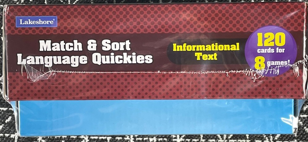 Lakeshore PP959 Match & Sort Language Quickies Informational Text Grades 4-5