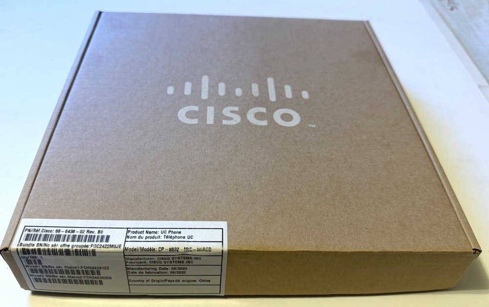 Cisco 8832 Wireless Mic CP-8832-MIC-Wired Microphone Kit