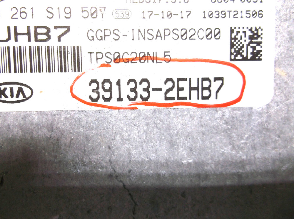 17-18 KIA SOUL 2.0L AUTOMATIC /ENGINE COMPUTER/ECU.PCM