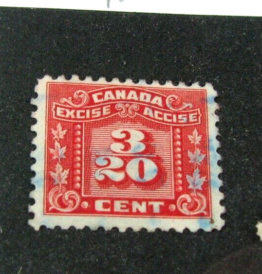 Canada Excise Tax FX52 Used H324