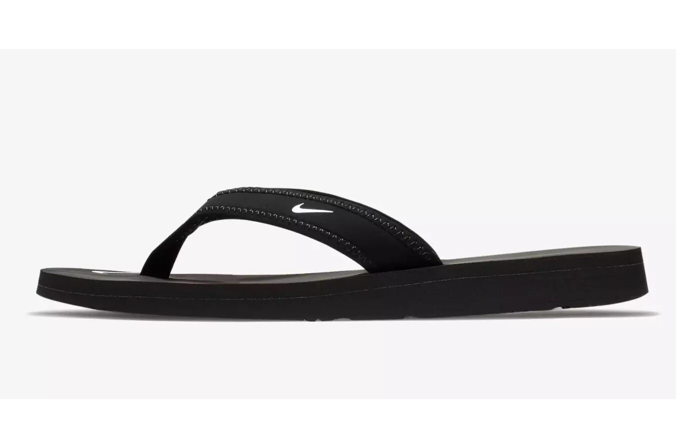Women's Nike Celso Girl Thong Flip Flop Sandal Black/White 314870 011