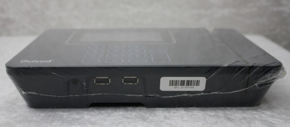 ISolved Time Clock with Biometric Reader Employee Attendance Machine New Open Bx